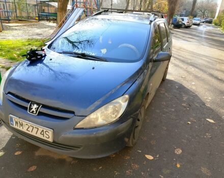 Синий Пежо 307, объемом двигателя 1.6 л и пробегом 311 тыс. км за 2800 $, фото 1 на Automoto.ua