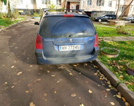 Синій Пежо 307, об'ємом двигуна 1.6 л та пробігом 311 тис. км за 2700 $, фото 2 на Automoto.ua