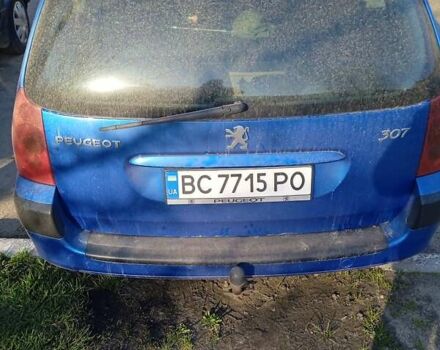 Синий Пежо 307, объемом двигателя 1.4 л и пробегом 261 тыс. км за 3600 $, фото 3 на Automoto.ua