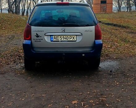 Синий Пежо 307, объемом двигателя 2 л и пробегом 300 тыс. км за 2500 $, фото 1 на Automoto.ua