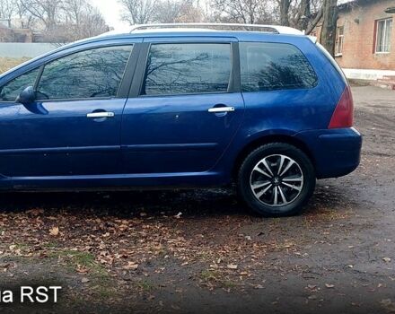 Синий Пежо 307, объемом двигателя 2 л и пробегом 300 тыс. км за 2500 $, фото 3 на Automoto.ua