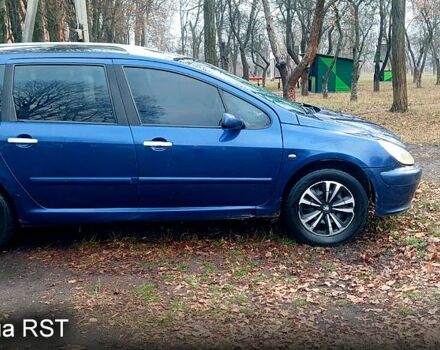 Синий Пежо 307, объемом двигателя 2 л и пробегом 300 тыс. км за 2500 $, фото 2 на Automoto.ua