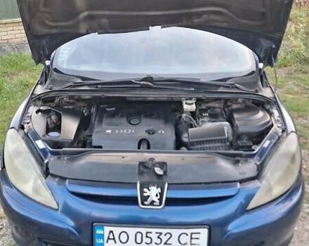 Синий Пежо 307, объемом двигателя 2 л и пробегом 455 тыс. км за 3200 $, фото 6 на Automoto.ua