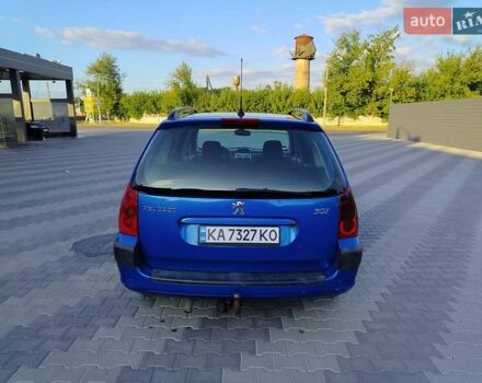 Синий Пежо 307, объемом двигателя 2 л и пробегом 296 тыс. км за 3300 $, фото 8 на Automoto.ua