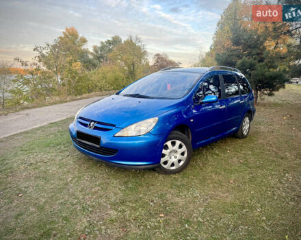 Синий Пежо 307, объемом двигателя 1.59 л и пробегом 336 тыс. км за 5000 $, фото 2 на Automoto.ua