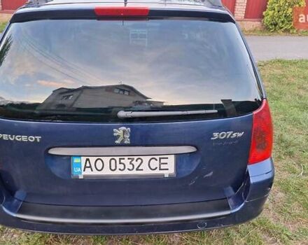 Синий Пежо 307, объемом двигателя 2 л и пробегом 455 тыс. км за 3200 $, фото 9 на Automoto.ua