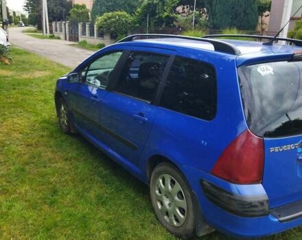 Синій Пежо 307, об'ємом двигуна 1.6 л та пробігом 338 тис. км за 2800 $, фото 3 на Automoto.ua