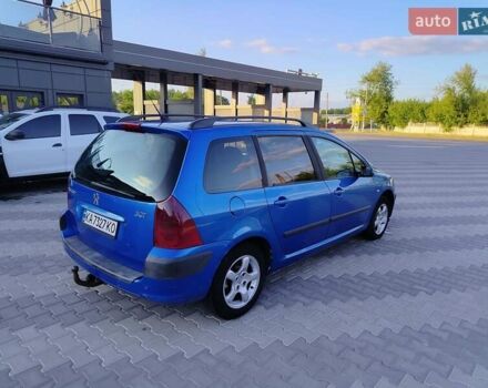 Синий Пежо 307, объемом двигателя 2 л и пробегом 296 тыс. км за 3300 $, фото 6 на Automoto.ua