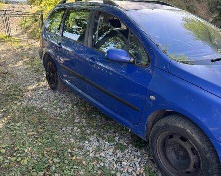 Синий Пежо 307, объемом двигателя 1.6 л и пробегом 337 тыс. км за 2600 $, фото 1 на Automoto.ua