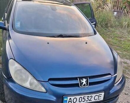 Синий Пежо 307, объемом двигателя 2 л и пробегом 455 тыс. км за 3200 $, фото 13 на Automoto.ua