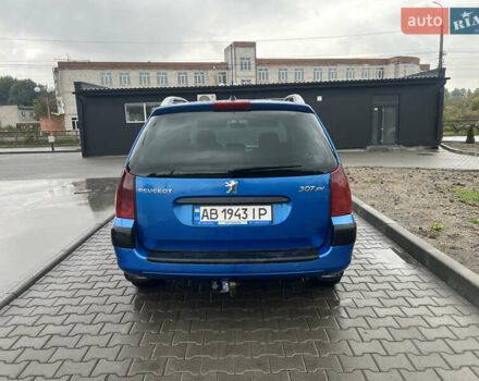 Синий Пежо 307, объемом двигателя 2 л и пробегом 267 тыс. км за 4200 $, фото 5 на Automoto.ua