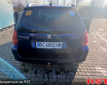 Синій Пежо 307, об'ємом двигуна 2 л та пробігом 324 тис. км за 3800 $, фото 5 на Automoto.ua