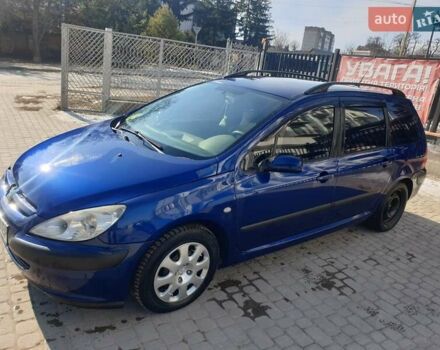 Синий Пежо 307, объемом двигателя 1.59 л и пробегом 335 тыс. км за 3500 $, фото 1 на Automoto.ua