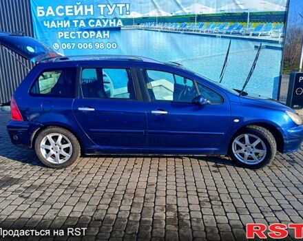 Синій Пежо 307, об'ємом двигуна 2 л та пробігом 324 тис. км за 3800 $, фото 9 на Automoto.ua