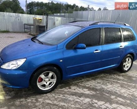 Синій Пежо 307, об'ємом двигуна 1.6 л та пробігом 320 тис. км за 4300 $, фото 1 на Automoto.ua