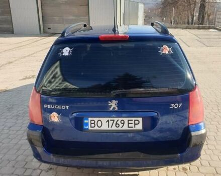 Синий Пежо 307, объемом двигателя 1.59 л и пробегом 335 тыс. км за 3500 $, фото 2 на Automoto.ua