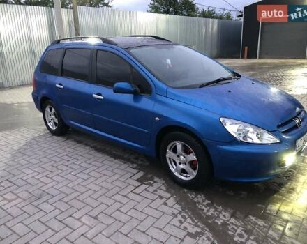 Синій Пежо 307, об'ємом двигуна 1.6 л та пробігом 320 тис. км за 4300 $, фото 3 на Automoto.ua