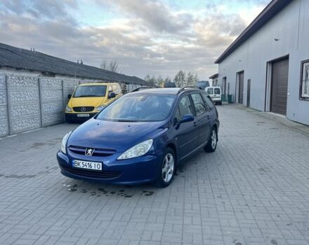 Синий Пежо 307, объемом двигателя 2 л и пробегом 400 тыс. км за 2999 $, фото 1 на Automoto.ua
