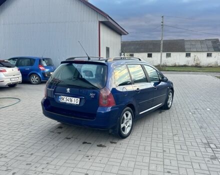 Синий Пежо 307, объемом двигателя 2 л и пробегом 400 тыс. км за 2999 $, фото 3 на Automoto.ua