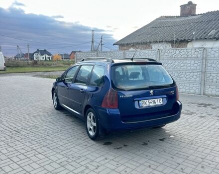 Синий Пежо 307, объемом двигателя 2 л и пробегом 400 тыс. км за 2999 $, фото 2 на Automoto.ua