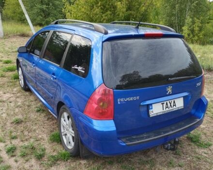 Синий Пежо 307, объемом двигателя 1.6 л и пробегом 360 тыс. км за 3800 $, фото 2 на Automoto.ua