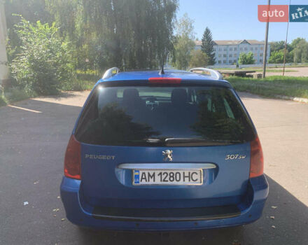 Синій Пежо 307, об'ємом двигуна 2 л та пробігом 327 тис. км за 4100 $, фото 1 на Automoto.ua