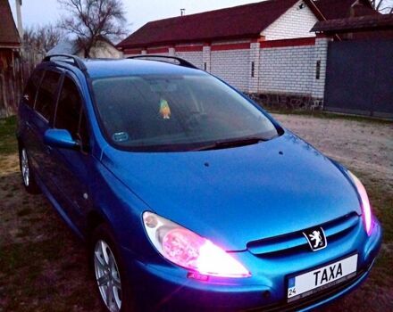 Синий Пежо 307, объемом двигателя 16 л и пробегом 348 тыс. км за 4200 $, фото 6 на Automoto.ua