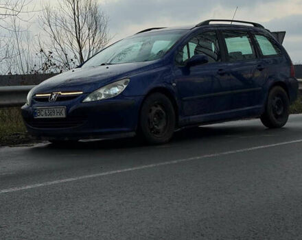 Синій Пежо 307, об'ємом двигуна 2 л та пробігом 320 тис. км за 2700 $, фото 1 на Automoto.ua