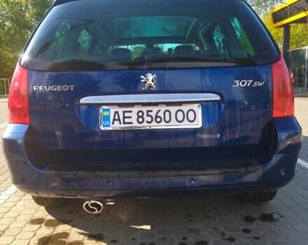 Синій Пежо 307, об'ємом двигуна 2 л та пробігом 308 тис. км за 5700 $, фото 7 на Automoto.ua