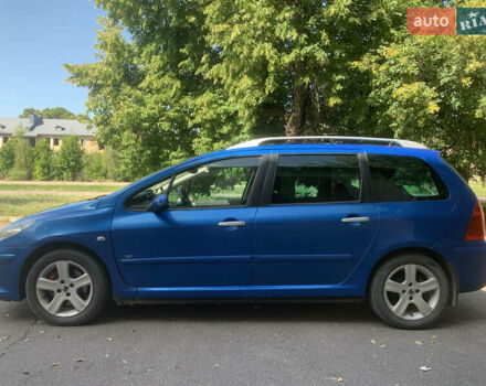 Синій Пежо 307, об'ємом двигуна 2 л та пробігом 327 тис. км за 4100 $, фото 2 на Automoto.ua