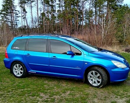 Синий Пежо 307, объемом двигателя 16 л и пробегом 348 тыс. км за 4200 $, фото 3 на Automoto.ua