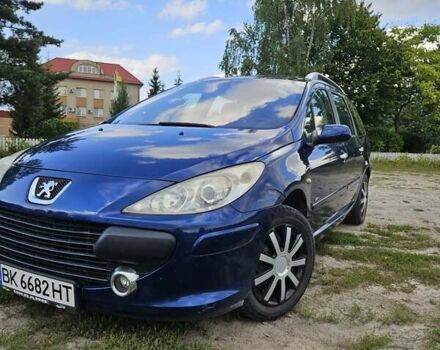 Синій Пежо 307, об'ємом двигуна 1.6 л та пробігом 240 тис. км за 3900 $, фото 7 на Automoto.ua