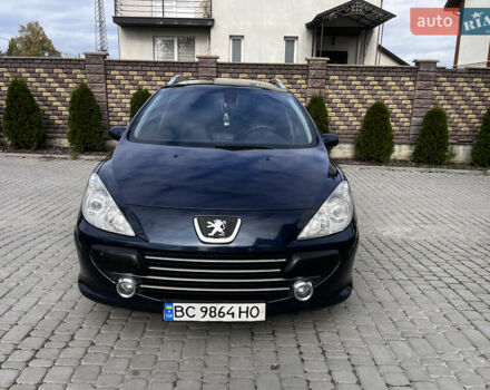 Синий Пежо 307, объемом двигателя 1.56 л и пробегом 300 тыс. км за 4350 $, фото 1 на Automoto.ua