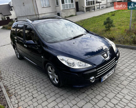 Синий Пежо 307, объемом двигателя 1.56 л и пробегом 300 тыс. км за 4350 $, фото 6 на Automoto.ua