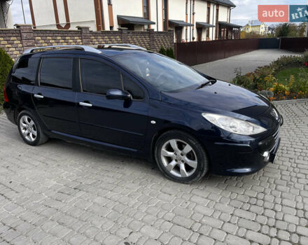 Синий Пежо 307, объемом двигателя 1.56 л и пробегом 300 тыс. км за 4350 $, фото 7 на Automoto.ua