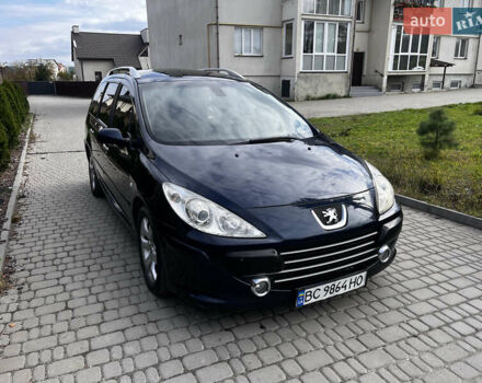 Синий Пежо 307, объемом двигателя 1.56 л и пробегом 300 тыс. км за 4350 $, фото 5 на Automoto.ua