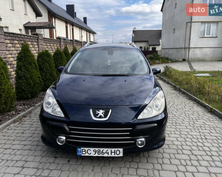 Синий Пежо 307, объемом двигателя 1.56 л и пробегом 300 тыс. км за 4350 $, фото 4 на Automoto.ua