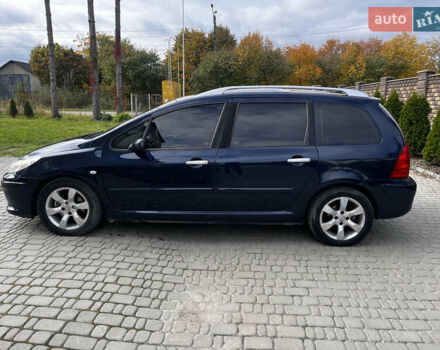 Синий Пежо 307, объемом двигателя 1.56 л и пробегом 300 тыс. км за 4350 $, фото 13 на Automoto.ua