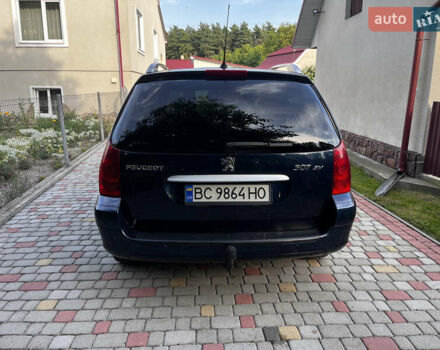 Синий Пежо 307, объемом двигателя 1.56 л и пробегом 297 тыс. км за 4500 $, фото 7 на Automoto.ua