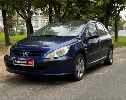 Синий Пежо 307, объемом двигателя 2 л и пробегом 296 тыс. км за 3590 $, фото 1 на Automoto.ua