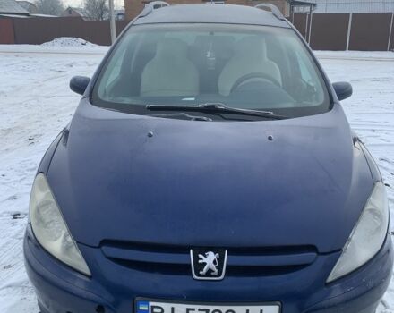 Синій Пежо 307, об'ємом двигуна 2 л та пробігом 460 тис. км за 3600 $, фото 1 на Automoto.ua
