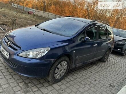 Синій Пежо 307, об'ємом двигуна 2 л та пробігом 331 тис. км за 3798 $, фото 1 на Automoto.ua