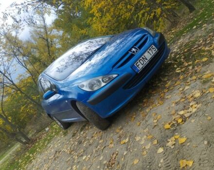 Синий Пежо 307, объемом двигателя 2 л и пробегом 290 тыс. км за 1900 $, фото 1 на Automoto.ua