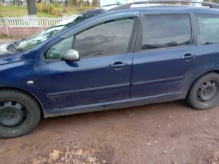 Синій Пежо 307, об'ємом двигуна 2 л та пробігом 530 тис. км за 2850 $, фото 1 на Automoto.ua