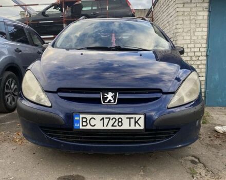 Синий Пежо 307, объемом двигателя 1.6 л и пробегом 262 тыс. км за 2300 $, фото 1 на Automoto.ua