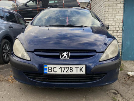 Синий Пежо 307, объемом двигателя 1.6 л и пробегом 261 тыс. км за 2300 $, фото 1 на Automoto.ua