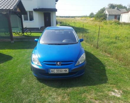 Синій Пежо 307, об'ємом двигуна 1.6 л та пробігом 330 тис. км за 3300 $, фото 1 на Automoto.ua