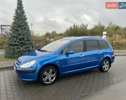 Синий Пежо 307, объемом двигателя 2 л и пробегом 267 тыс. км за 4200 $, фото 1 на Automoto.ua