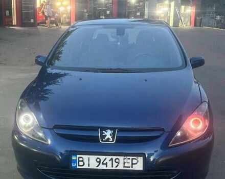 Синий Пежо 307, объемом двигателя 2 л и пробегом 415 тыс. км за 3300 $, фото 1 на Automoto.ua