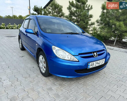 Синий Пежо 307, объемом двигателя 1.59 л и пробегом 246 тыс. км за 4450 $, фото 1 на Automoto.ua